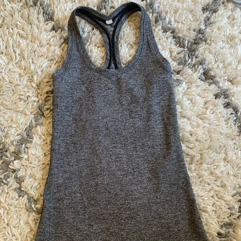 Gray Lululemon Racer Back Tank